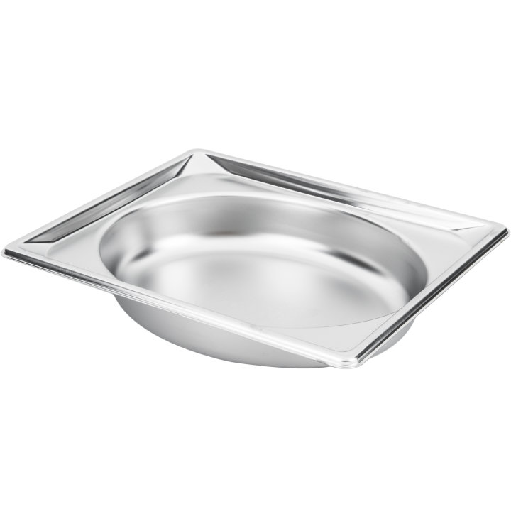 Half-size 2 ½-inch-deep Super Pan® stainless steel super shape oval wild pan