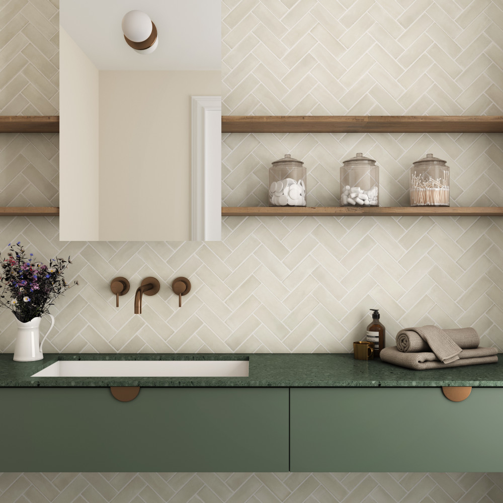 Coco Matte Canvas Beige 2 in. x 5-7/8 in. Porcelain Floor and Wall Tile