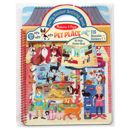 Melissa & Doug Pet Place Puffy Sticker Activity Book