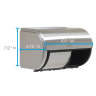 Georgia Pacific, Compact Side-By-Side 2-Roll, Coreless Bath Tissue Dispenser, Stainless Steel