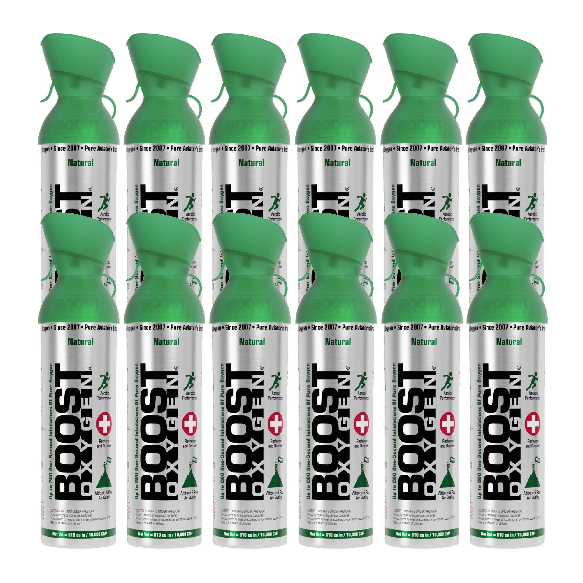 Boost Oxygen for Respiratory Support for Aerobic Recovery & Health, 10L Canister