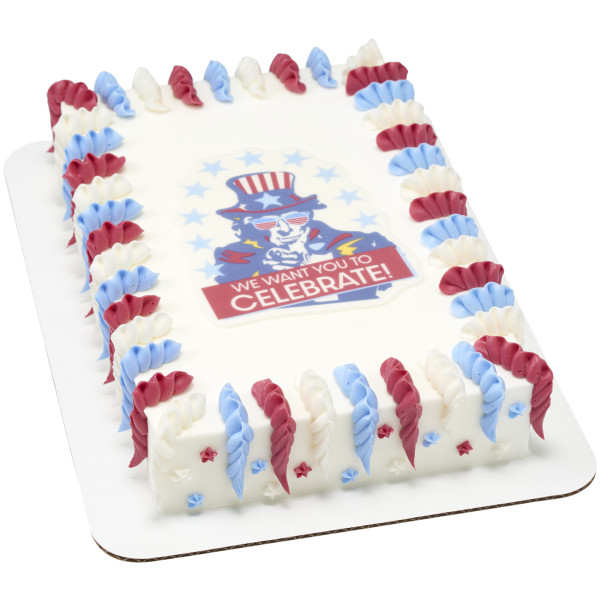 Party in the USA Medallions Made Simply™ SugarStyle® Edible Decorations