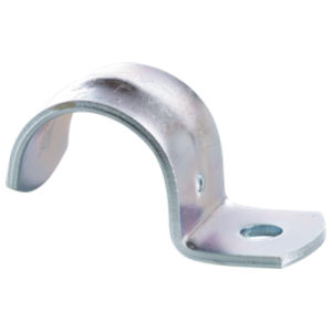 1 in. EMT Conduit, Jiffy Clip, Medium Duty, One Hole Strap, &nbsp;&nbsp;Zinc Plated