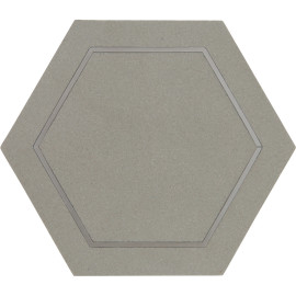 Ellington Cinder & Steel 5″ Savoy Decoratve Tile Honed