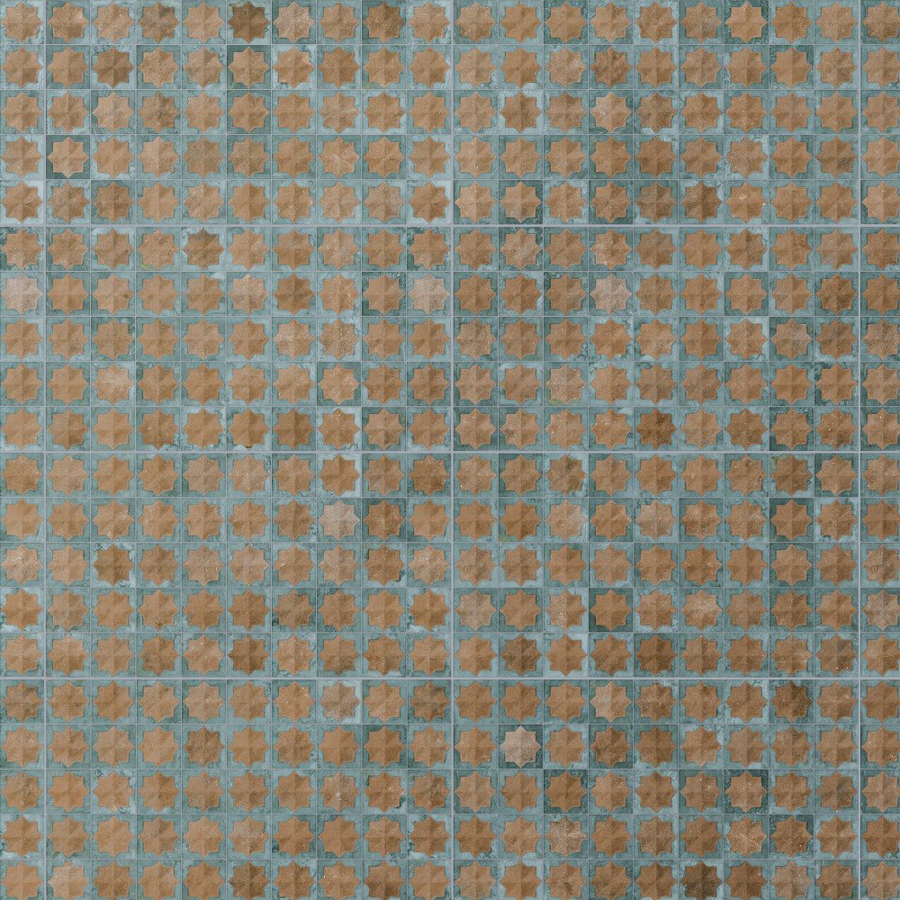 Tetuan Astre Terra Aqua 12-1/8 in. x 21-7/8 in. Porcelain Wall Tile