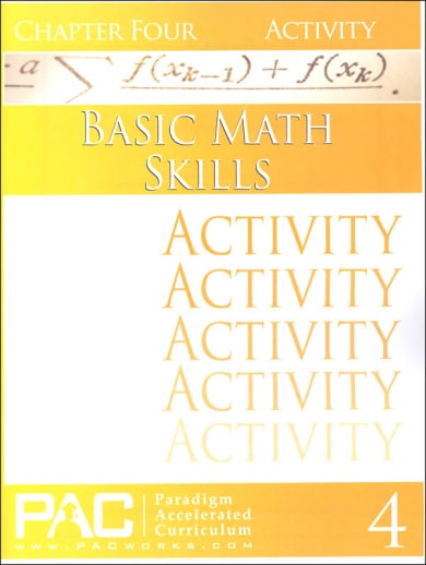 Basic Math Skills: Chapter 4 Activities