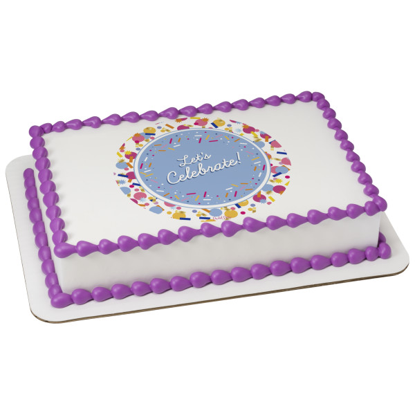 Packed Party Let's Celebrate PhotoCake® Edible Image®