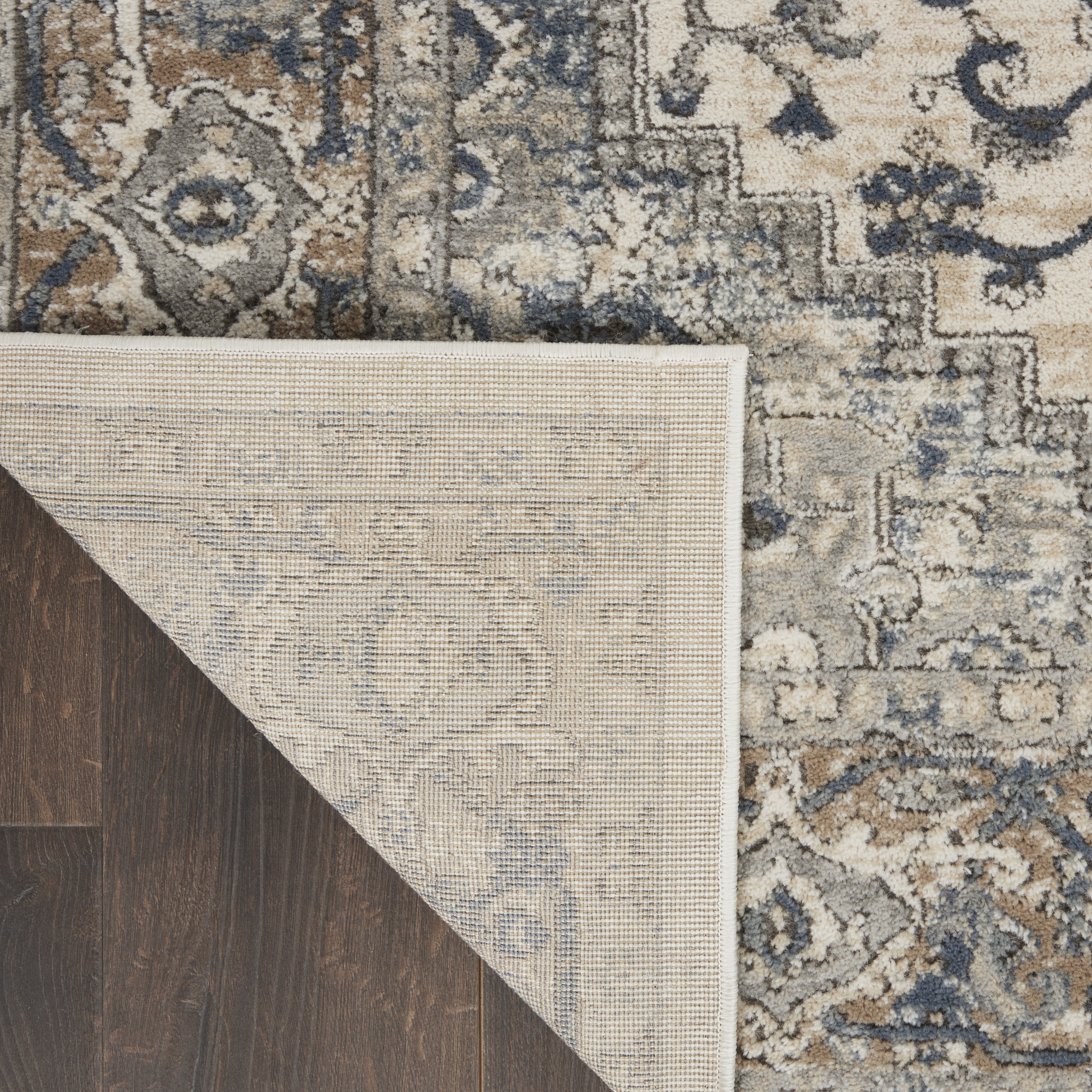 Nourison Quarry 6' x 9' Ivory Grey Farmhouse Indoor Rug