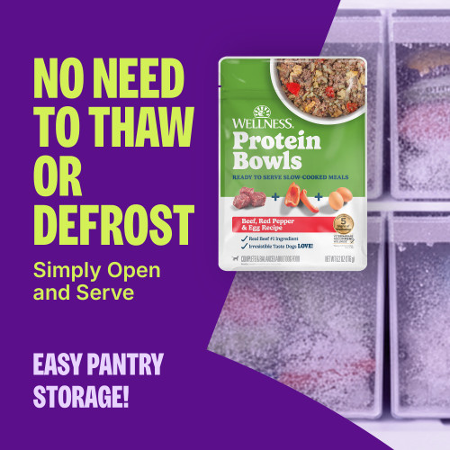 Wellness Protein Bowls Turkey, Cranberries & Peas marketing callout