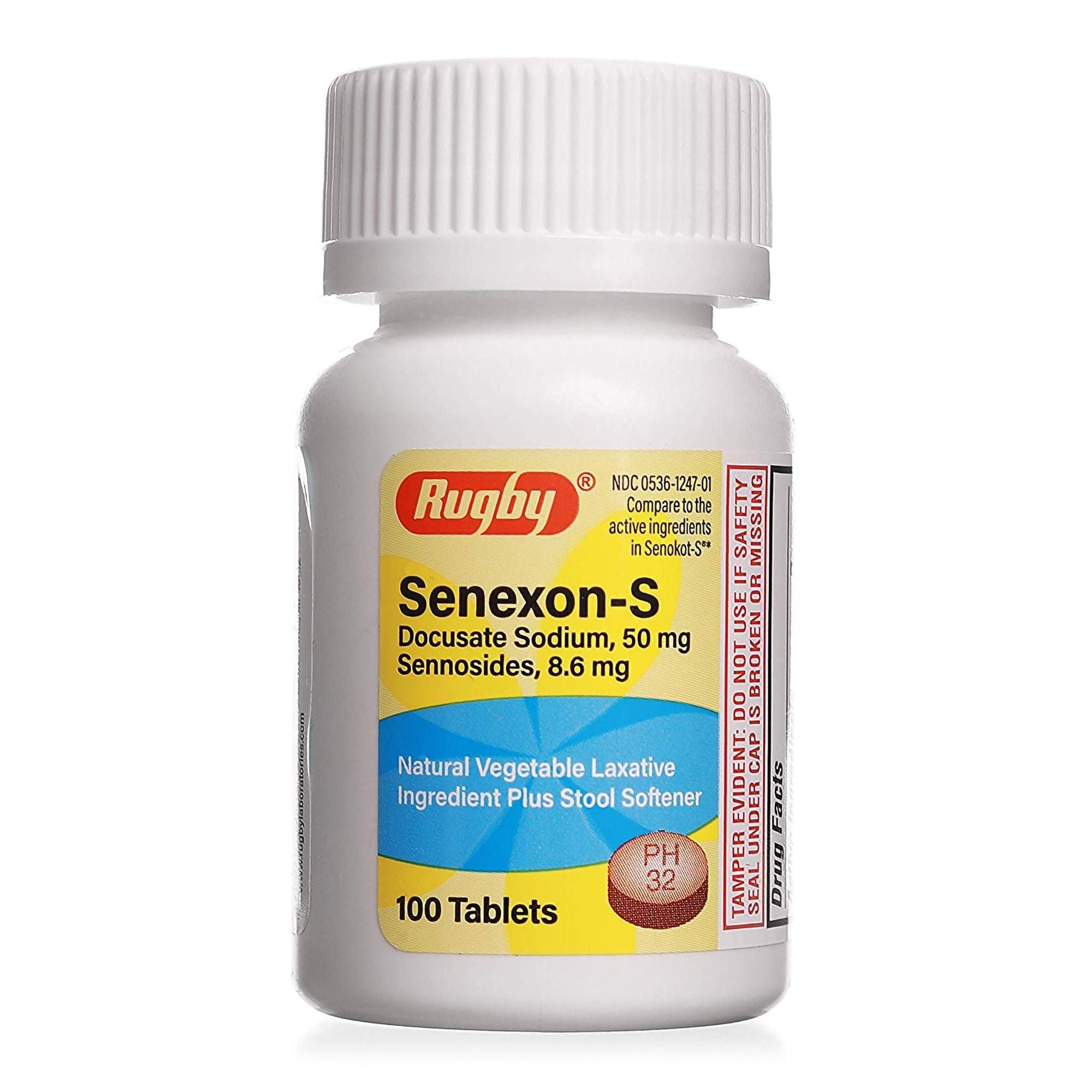 Major Pharmaceuticals DOCUSATE SODIUM+SENNOSIDES, TAB 50MG/8.6MG (100/BT)