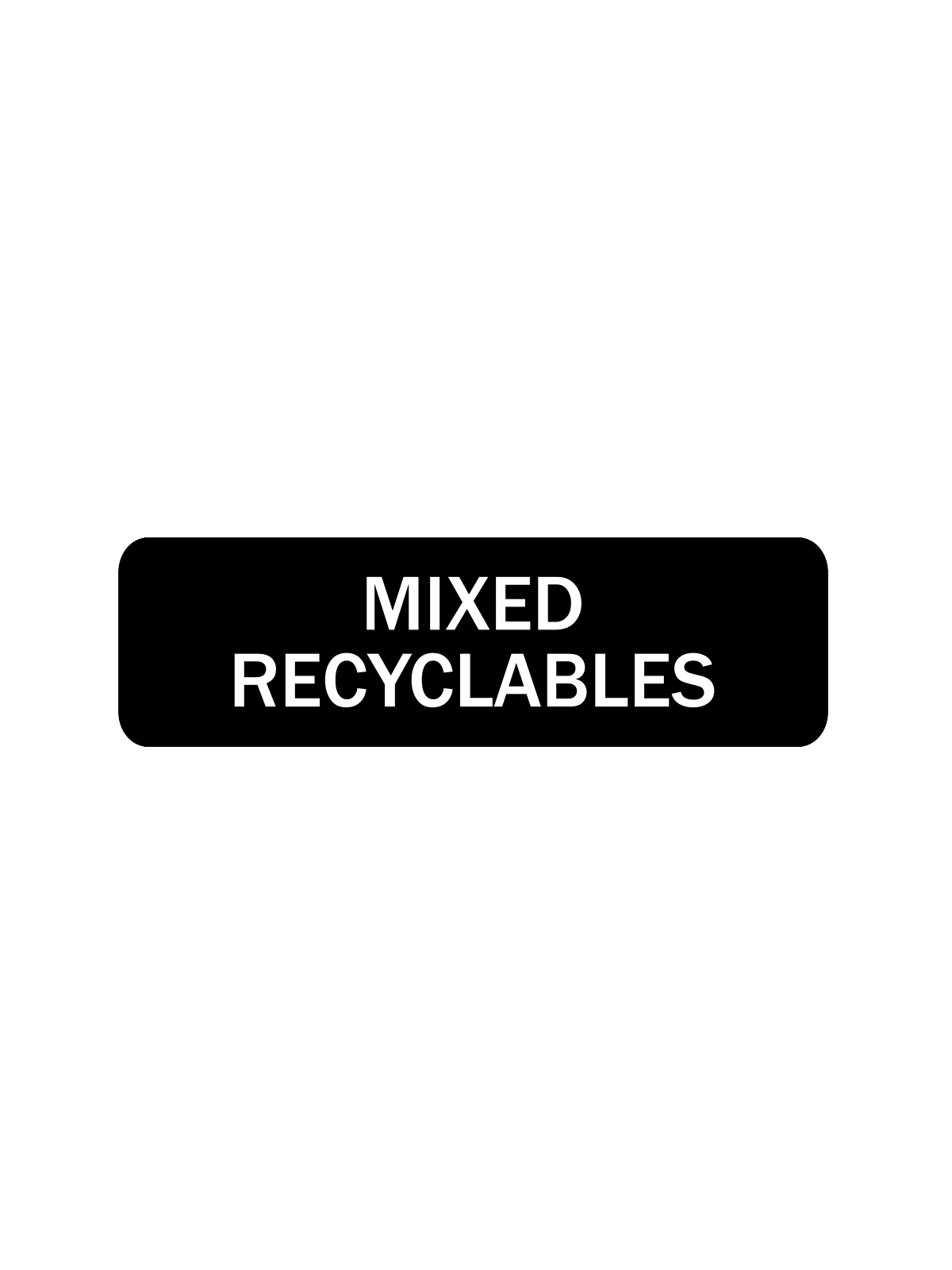 ARISTATA – Label – Mixed Recyclables – Black-White