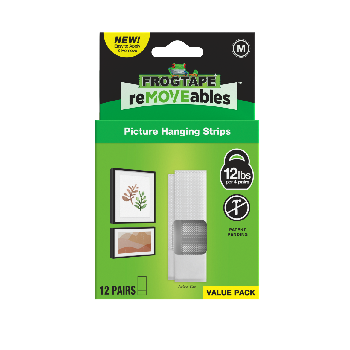 FrogTape reMOVEables™ Medium Picture Hanging Strips Primary Product Image