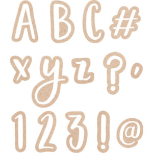 Krafty Pop Designer Letters, 212 Pieces