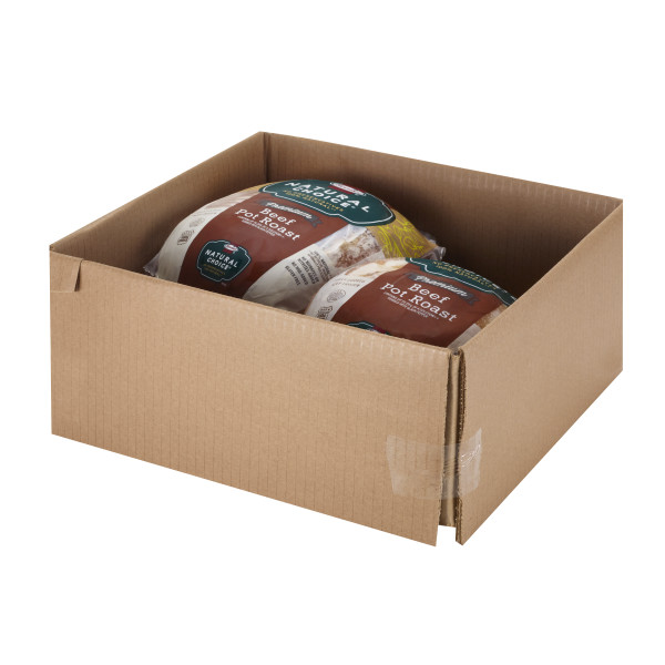 NATURAL CHOICE(r) BEEF POT ROAST, 2PC . C1RM - Front Right Open Case (Hi Res)