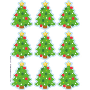 Christmas Tree Giant Stickers, Pack of 36