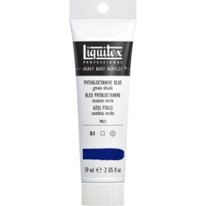 Professional Heavy Body Acrylic Paint, 59 mL Tube, Phthalocyanine Blue (Green Shade)