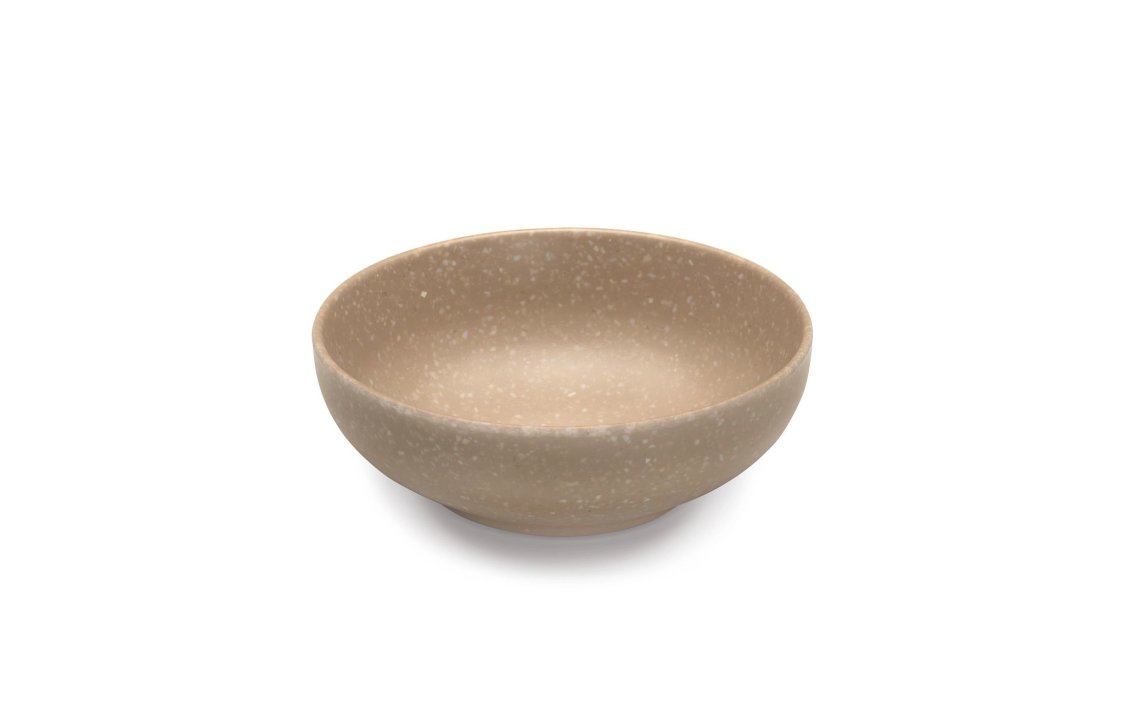 Stone Collection round bowl 14 cm melamine in ivory
