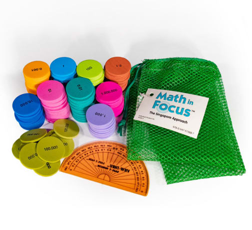 Math in Focus: Singapore Math Individual Student Manipulatives Kit Grade 5 (Houghton Mifflin Harcourt)