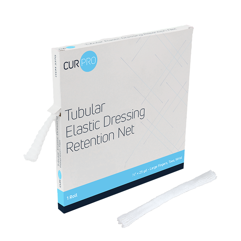 Tubular Elastic Dressing Retention Net - 0.5" x 25 yds. Large Fingers, Toes, Wrist - 3370