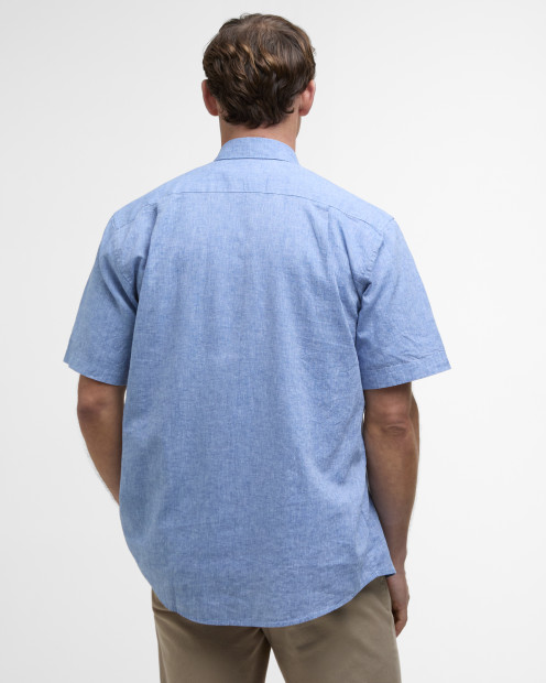 Nelson Regular Short-Sleeved Shirt Classic Blue