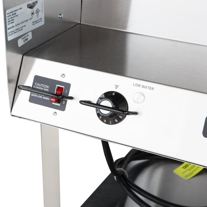 120-volt 2800-watt four-well Servewell® stainless steel hot-food table