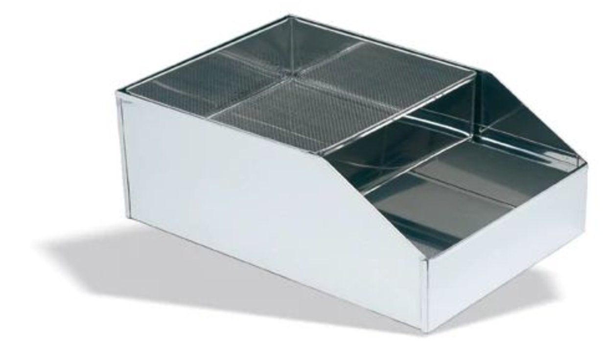 Flour bin 50 x 33 cm stainless steel