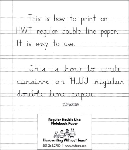 Handwriting Without Tears Regular Double Line Notebook Paper (ream)