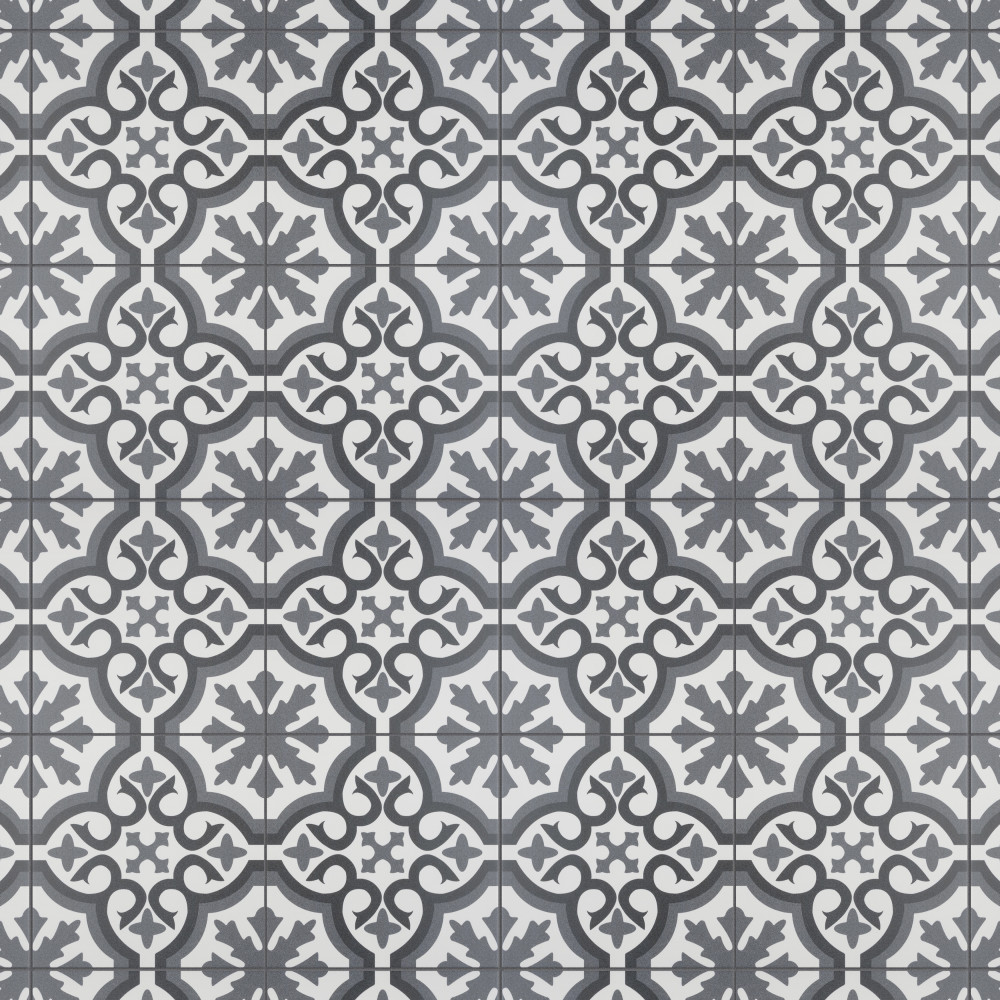 Berkeley Essence Grey 17.75x17.75 Square Porcelain Floor and Wall Digital Pattern