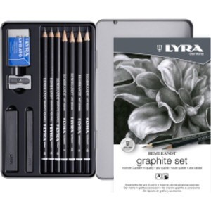 Rembrandt Graphite Sketching Set Tin, Artist Pencils, Assorted, 11 Pieces