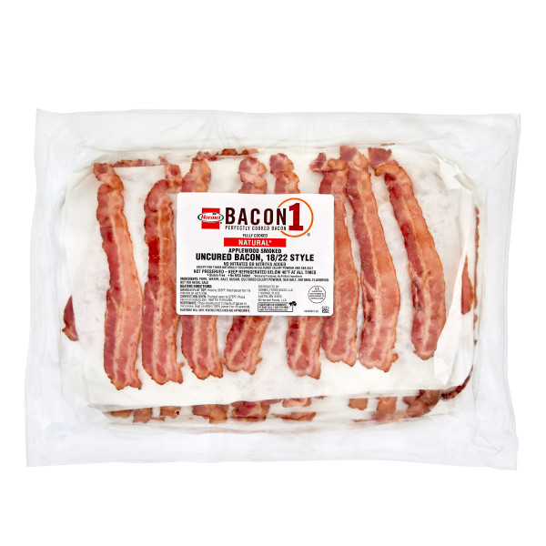 HORMEL(r) BACON 1(tm) LOOSE-SOW-HOUSED (LSH), ALL NATURAL, FC, 18/22 style 288 sl . C1CB - Front Center Inner Pack (Hi Res)