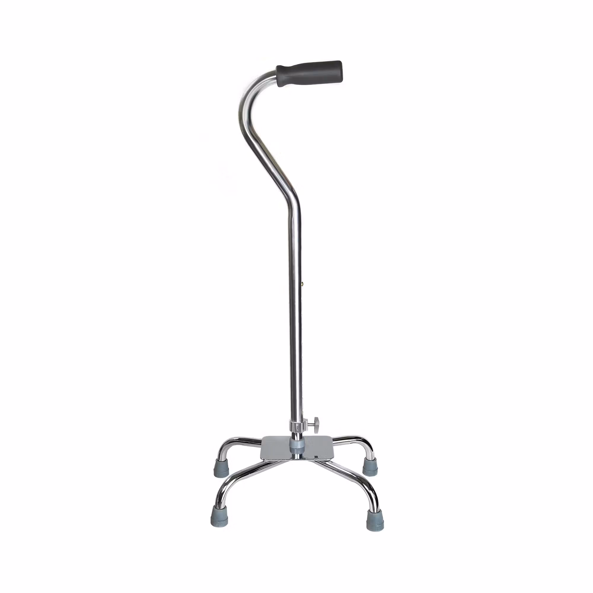 McKesson Steel Chrome Offset Quad Cane, 29 – 37.5 Inch