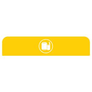 Rubbermaid Commercial, Configure™, Cans, 45gal, Yellow, Receptacle Label Kit