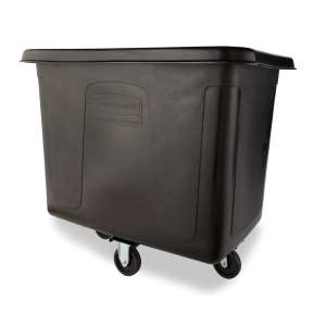 Rubbermaid Commercial, Cube Truck, 16 cu ft, Black