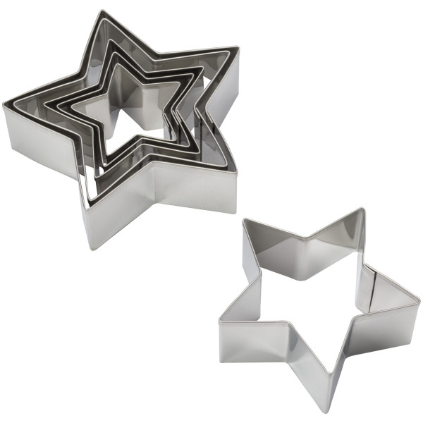 Star Assorted Sizes Cutters/Molds