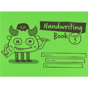 Little Monsters Handwriting Practice Book, Level 3, A5, 32 Pages, Green