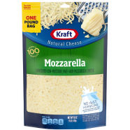 Kraft Mozzarella Shredded Natural Cheese 16 oz Bag