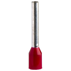 Cable ends, Linergy TR cable ends, single conductor, red, long size, 10 sets of 100