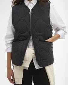 Barbour x ARKET Alice Gilet Black