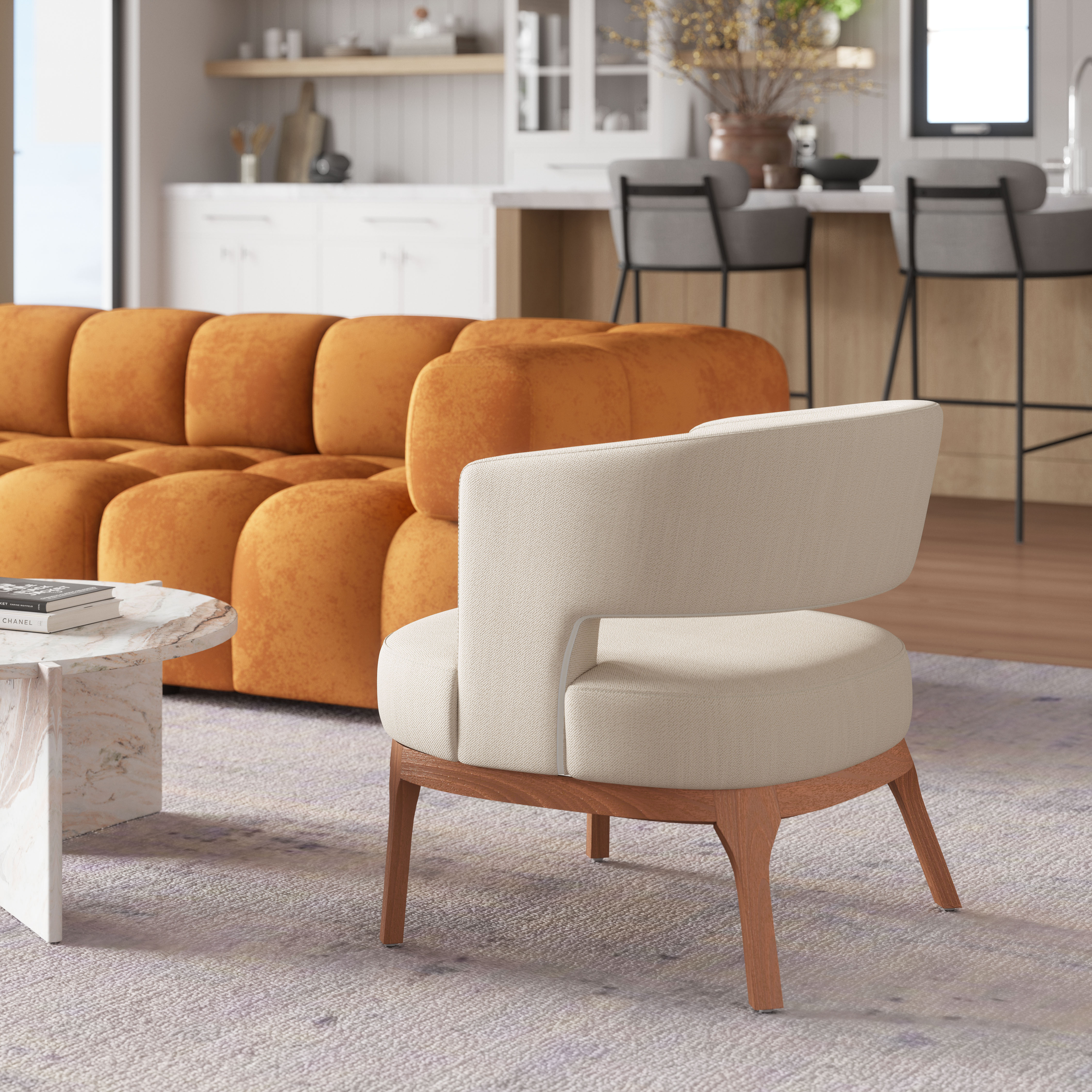 Penryn Accent Chair Beige product image