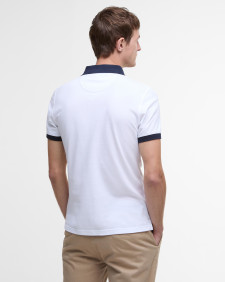 Lynmouth Tipped Polo Shirt Classic White