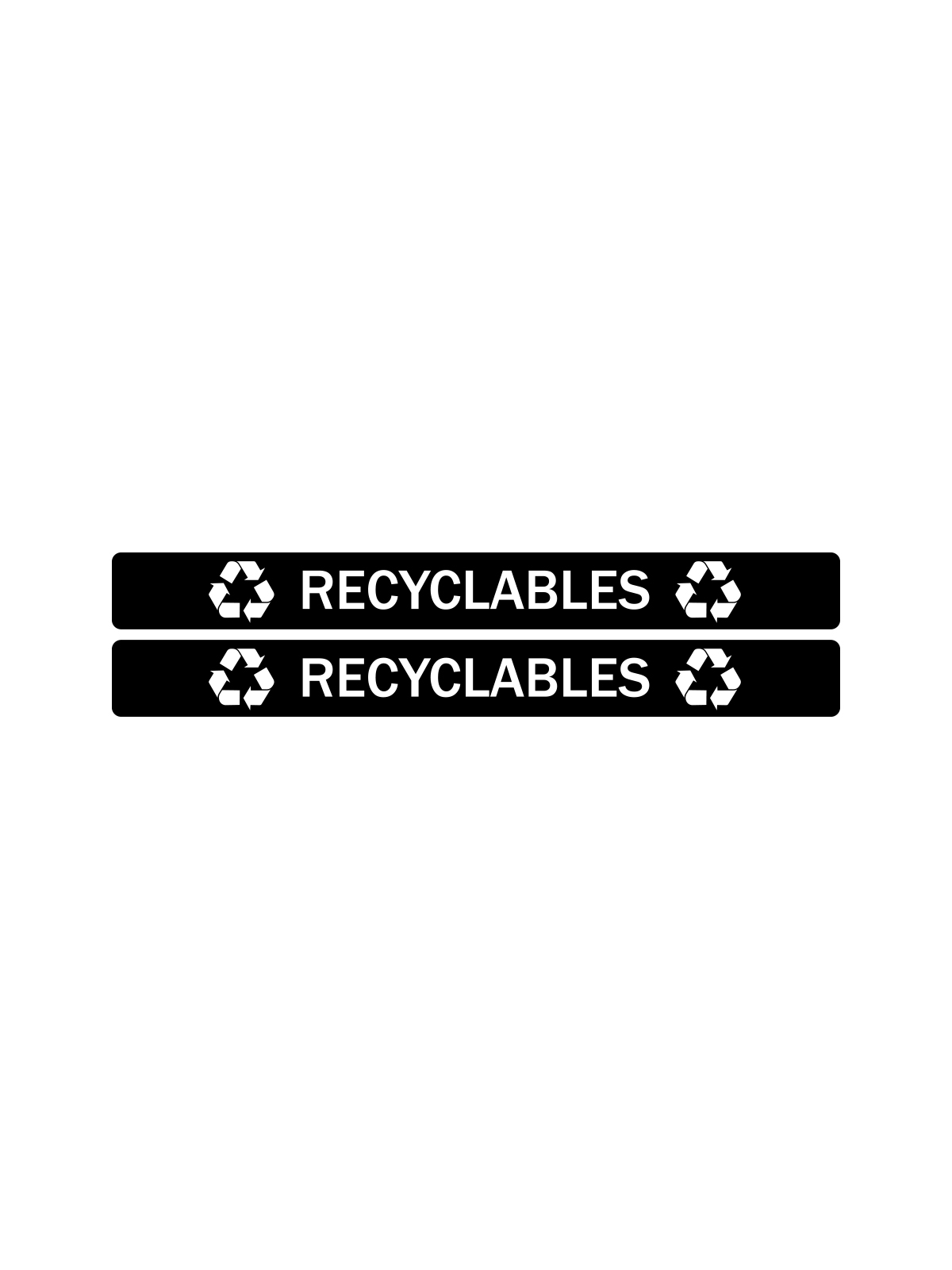 EVOLVE – Label – Cube – Recyclables – Full – Black-White