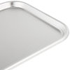 15-inch oblong stainless steel serving and display tray with satin finish