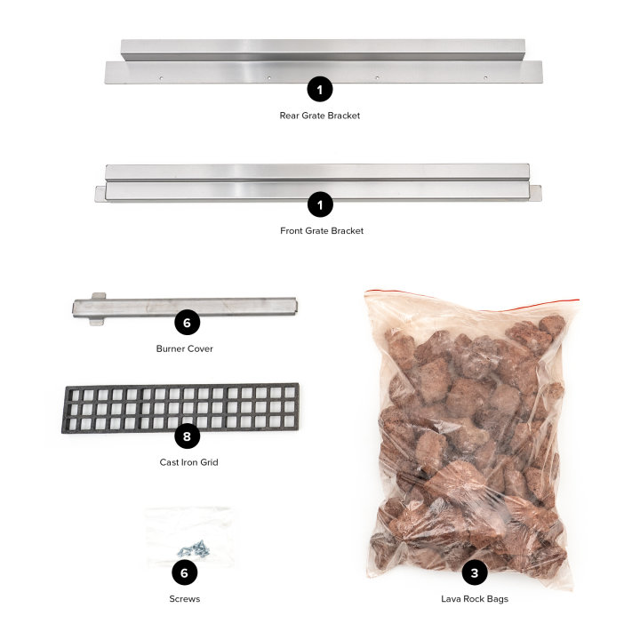 Lava Rock Kit for the 36-inch heavy duty gas radiant charbroiler