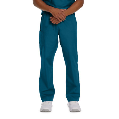 Landau Scrub Zone 85221 Men&#8216;s-Unisex Drawstring Cargo Scrub Pants-Landau