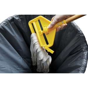 Rubbermaid Commercial, Invader Side-Gate Wooden Mop Handle, 54", Natural