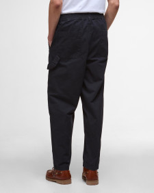 Harton Relaxed Slub Trousers Dark Navy
