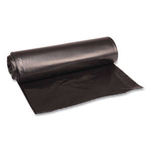 Boardwalk,  LLDPE Liner, 33 gal Capacity, 33 in Wide, 39 in High, 1.6 Mils Thick, Black
