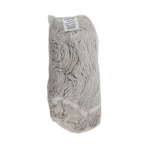 Boardwalk, Cotton Looped-End Wet Mop Head with 1" Headband, 32 oz, White