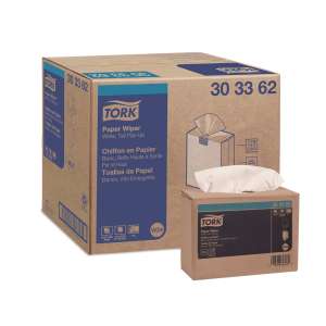 Tork, 4 ply, 9.75"x16.75", Paper, General Purpose Wipers, White