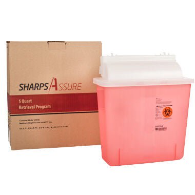 Sharps Assure LLC CONTAINER, SHARPS MAILBACK 5QT